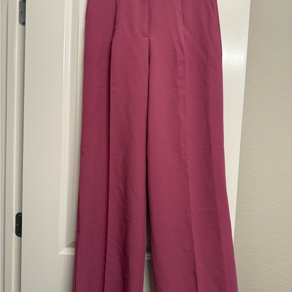 Ann Taylor Fuchsia Wide Leg Pants